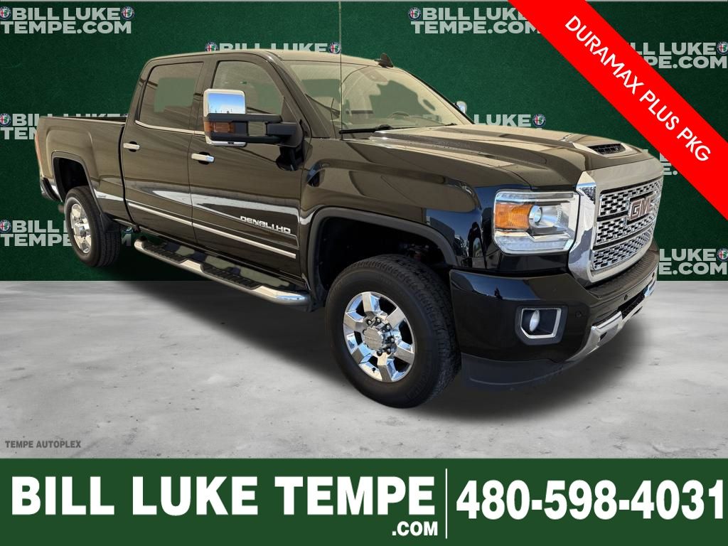 Onyx Black 2019 GMC Sierra 3500HD Denali Crew Cab LB DRW 4WD Pickup Truck Four-Wheel Drive 6-Speed Automatic