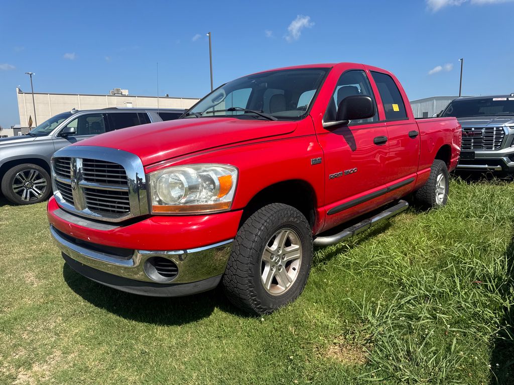 Flame Red Clearcoat 2006 Dodge RAM 1500 Pickup Truck Four-Wheel Drive 5-Speed Automatic