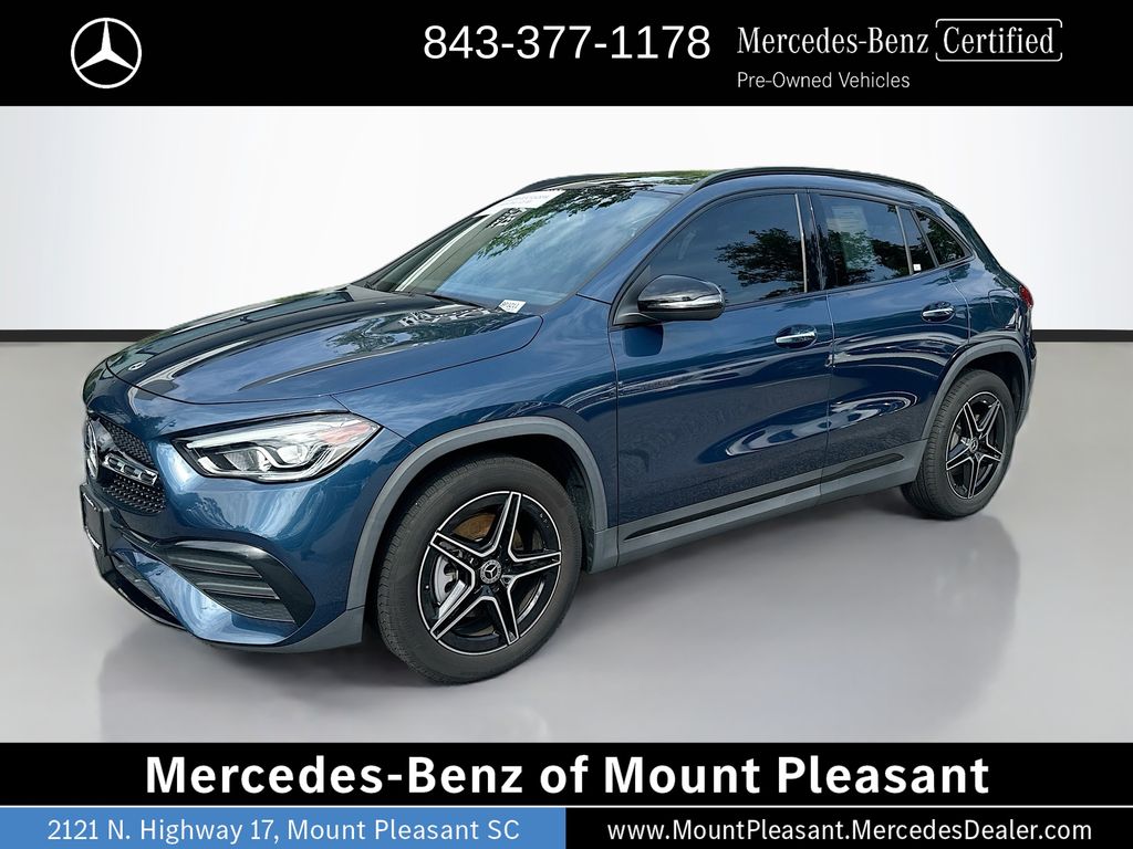 Blue 2023 Mercedes-Benz GLA 250 4MATIC SUV / Crossover All-Wheel Drive 8-Speed Dual Clutch
