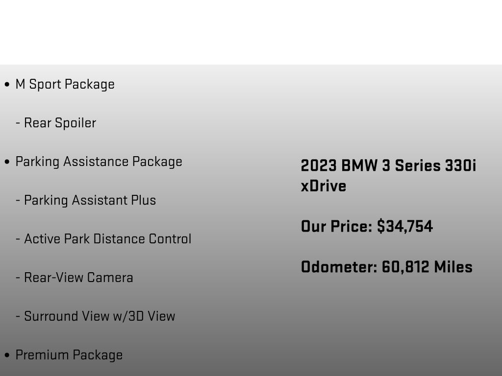 2023 BMW 3 Series 330i xDrive Gray at John Sisson Motors