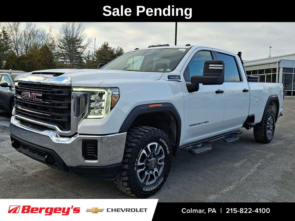 Summit White 2021 GMC Sierra 3500HD Crew Cab 4WD Pickup Truck Four-Wheel Drive 6-Speed Automatic