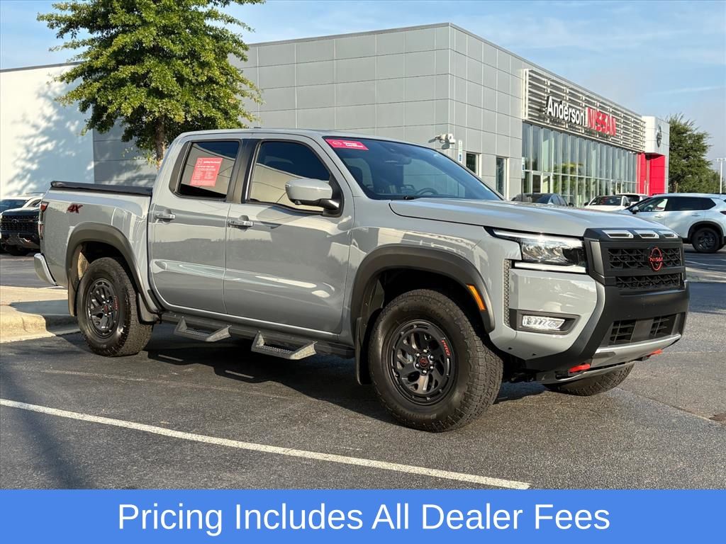 Boulder Gray Pearl 2026 Nissan Frontier Pickup Truck Four-Wheel Drive 9-Speed Automatic Overdrive