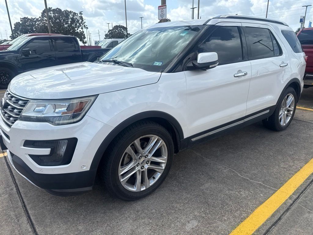 White Platinum Clearcoat Metallic 2016 Ford Explorer SUV / Crossover Front-Wheel Drive 6-Speed Automatic