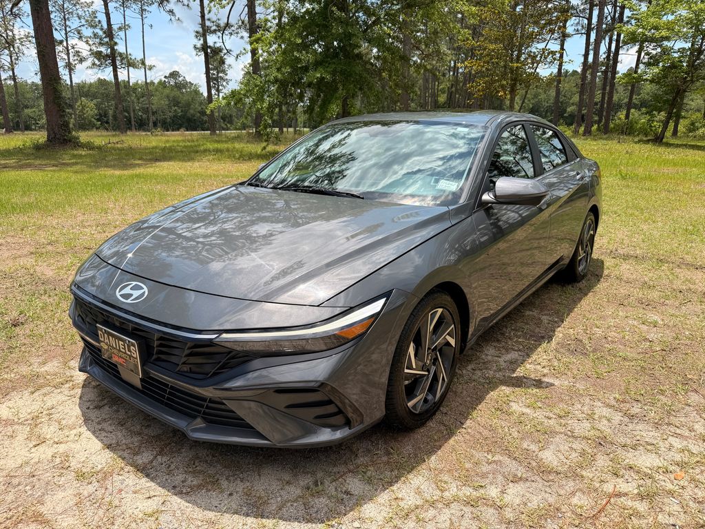 Ecotronic Gray 2024 Hyundai Elantra Sedan Front-Wheel Drive Continuously Variable Transmission