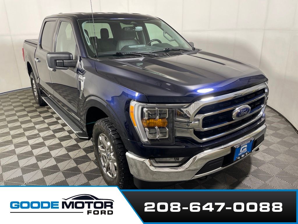 Blue Metallic 2023 Ford F-150 Pickup Truck Four-Wheel Drive Automatic