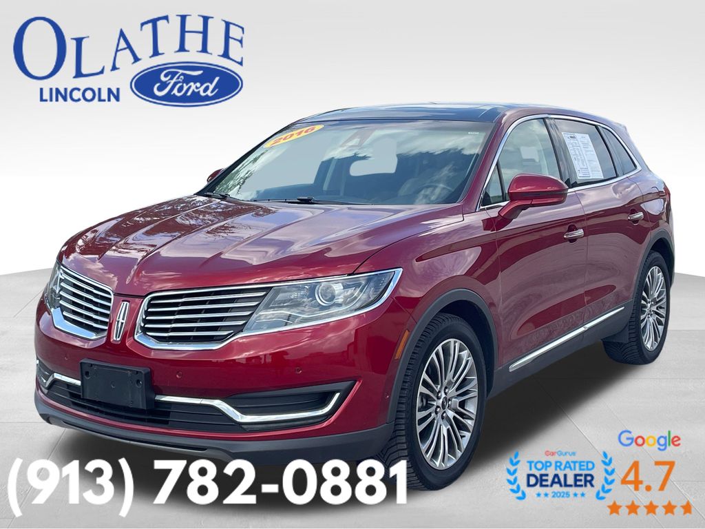 Ruby Red Metallic 2016 Lincoln MKX SUV / Crossover All-Wheel Drive 6-Speed Automatic