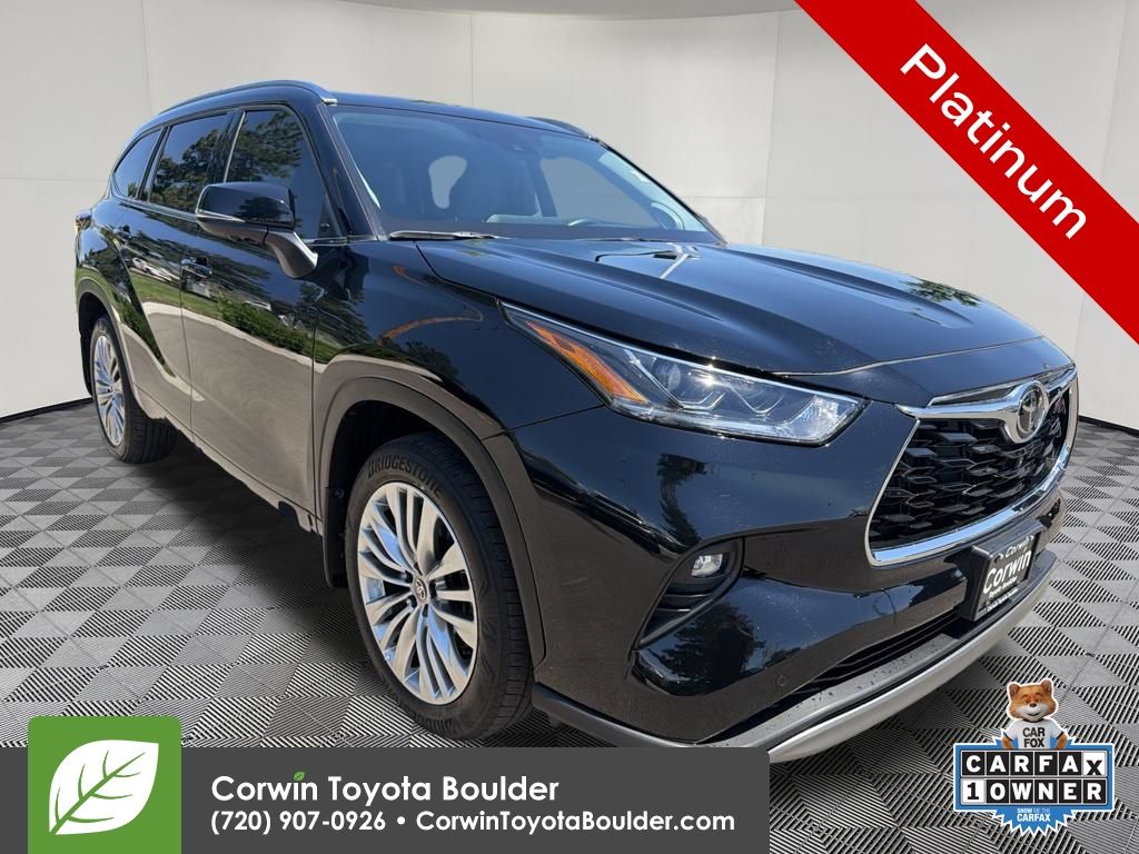 Midnight Black Metallic 2025 Toyota Highlander SUV / Crossover All-Wheel Drive 8-Speed Automatic