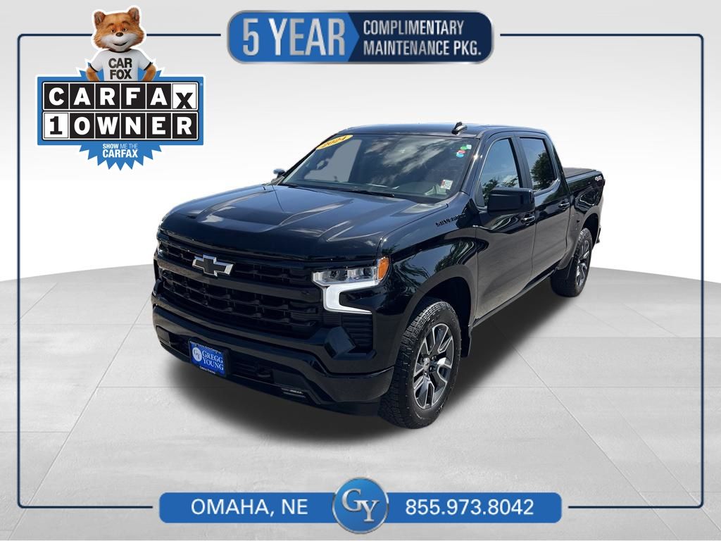 Black 2024 Chevrolet Silverado 1500 Pickup Truck Four-Wheel Drive Automatic