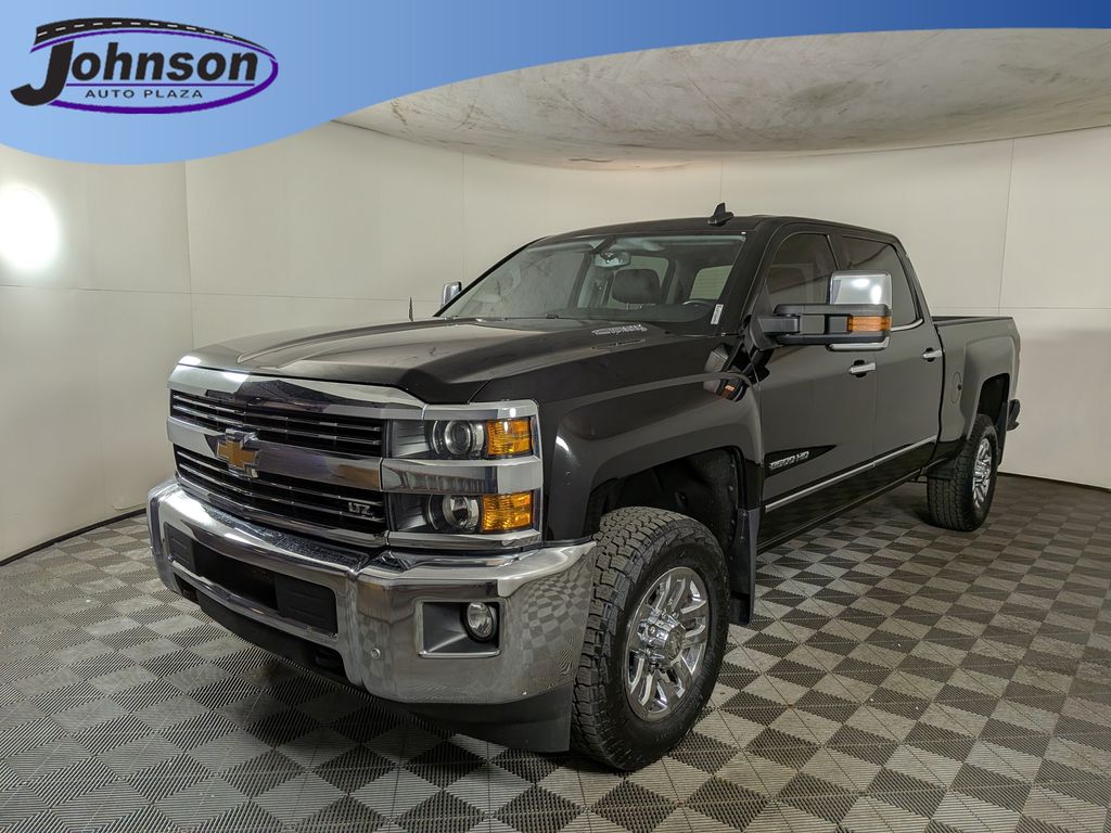 Black 2016 Chevrolet Silverado 2500HD LTZ Crew Cab 4WD Pickup Truck Four-Wheel Drive 6-Speed Automatic