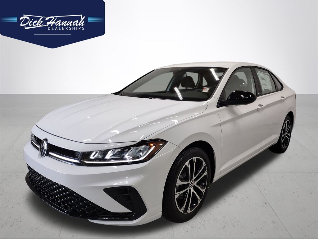 Pure White 2026 Volkswagen Jetta Sedan Front-Wheel Drive 8-Speed Automatic