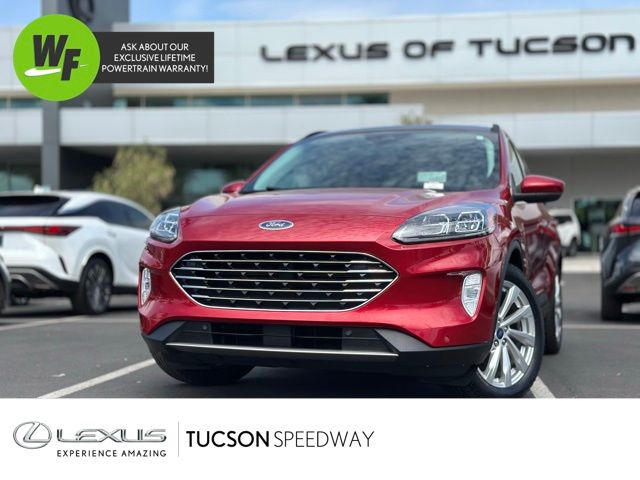 Red Metallic 2022 Ford Escape Hybrid Titanium FWD SUV / Crossover Front-Wheel Drive Continuously Variable Transmission