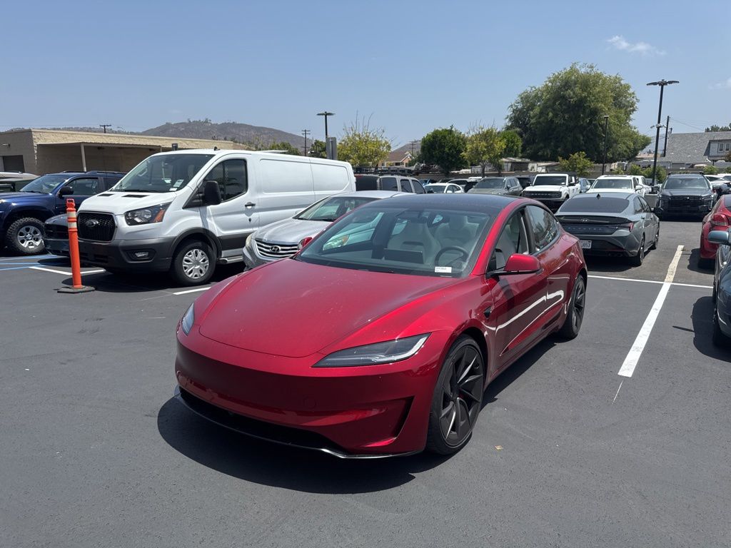 Ultra Red 2026 Tesla Model 3 Performance AWD Sedan All-Wheel Drive 1-Speed Automatic