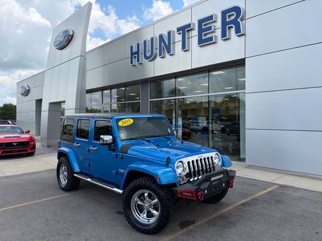 Hydro Blue Pearl Coat 2015 Jeep Wrangler SUV / Crossover Four-Wheel Drive 5-Speed Automatic