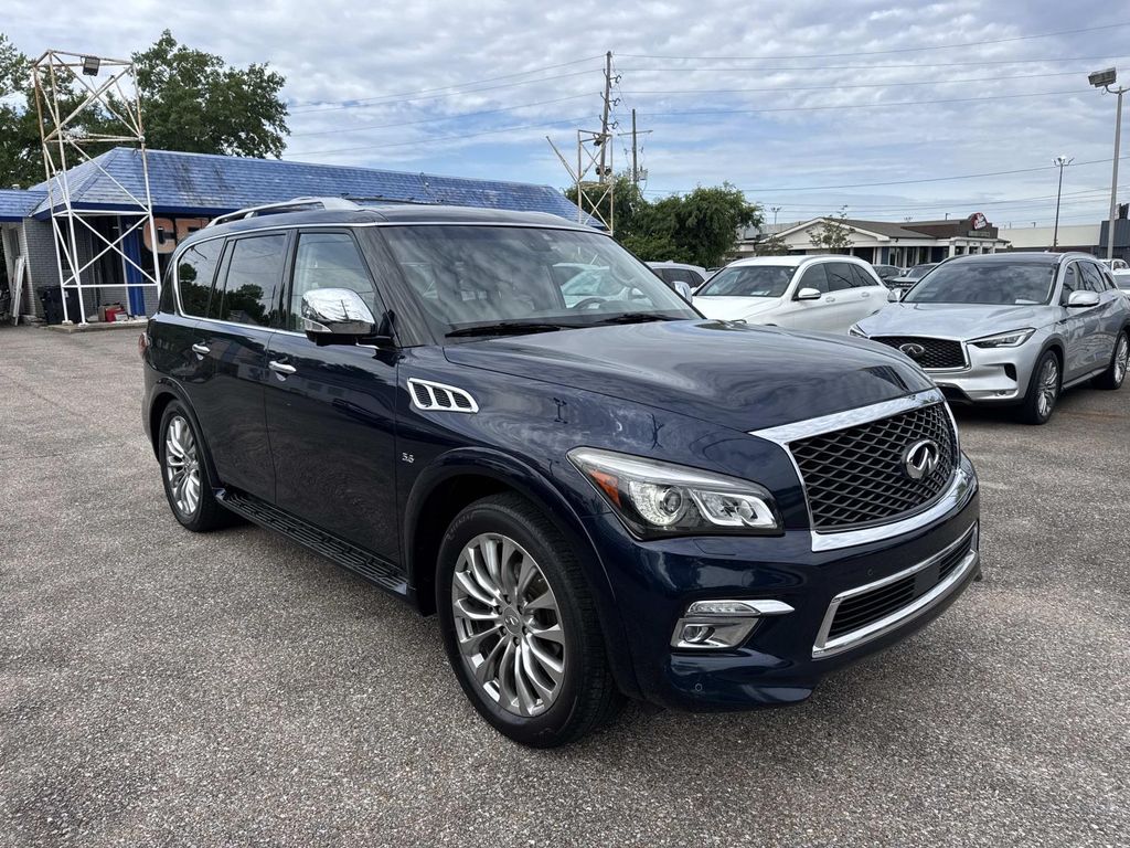 Hermosa Blue 2017 INFINITI QX80 RWD SUV / Crossover Rear-Wheel Drive 7-Speed Automatic