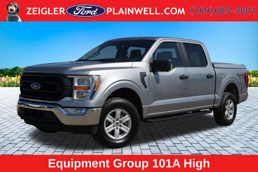 Silver Metallic 2022 Ford F-150 Pickup Truck Four-Wheel Drive Automatic