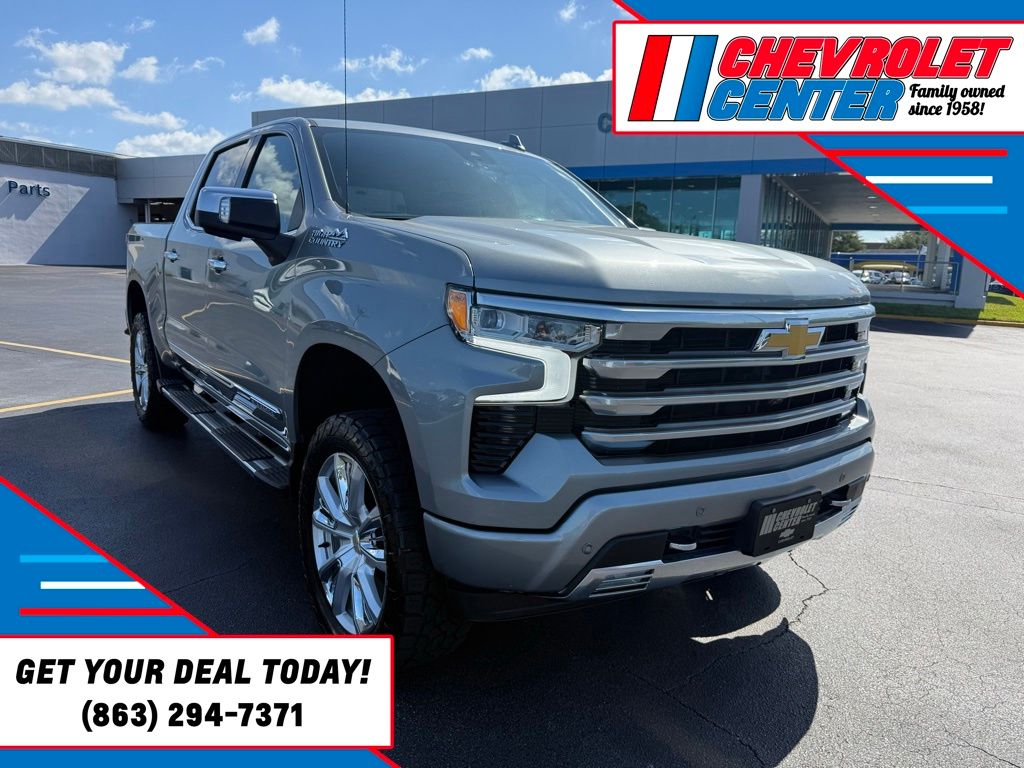 Sterling Gray Metallic 2024 Chevrolet Silverado 1500 Pickup Truck Four-Wheel Drive Automatic