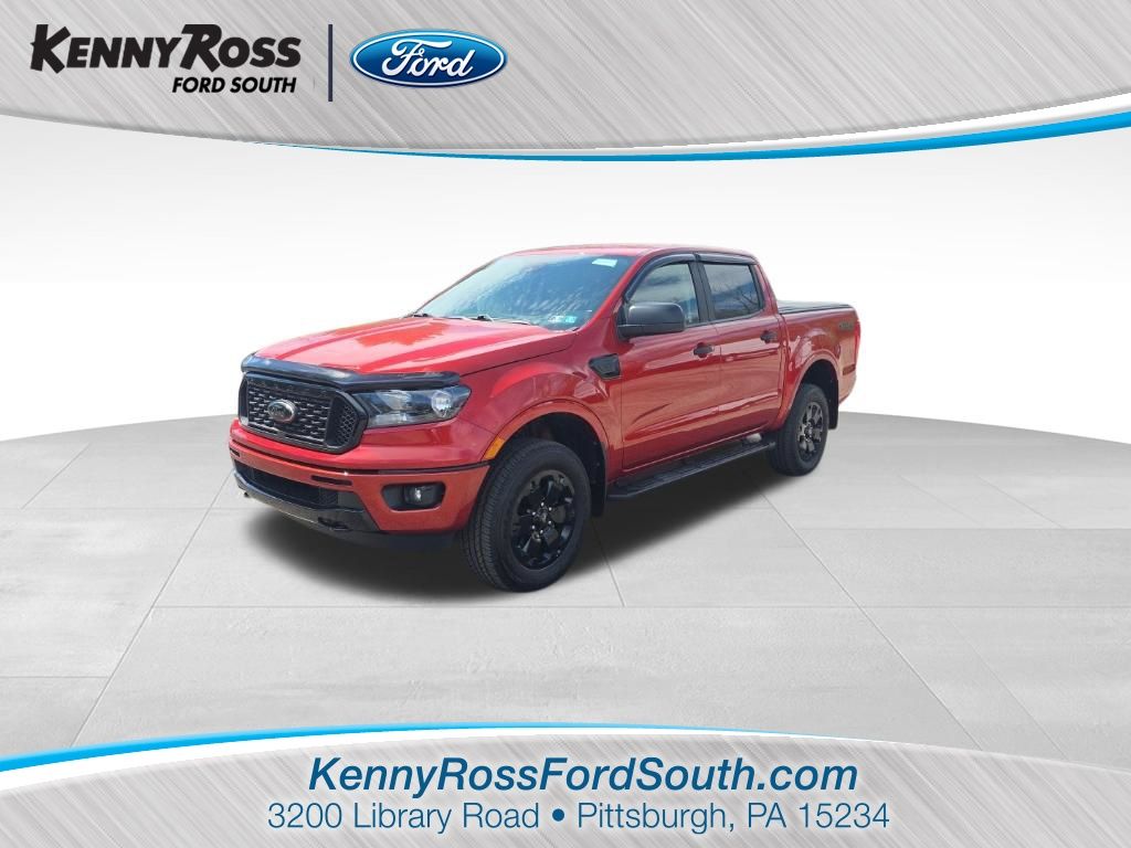 Hot Pepper Red Metallic Tinted Clearcoat 2023 Ford Ranger XLT SuperCrew 4WD Pickup Truck Four-Wheel Drive Automatic
