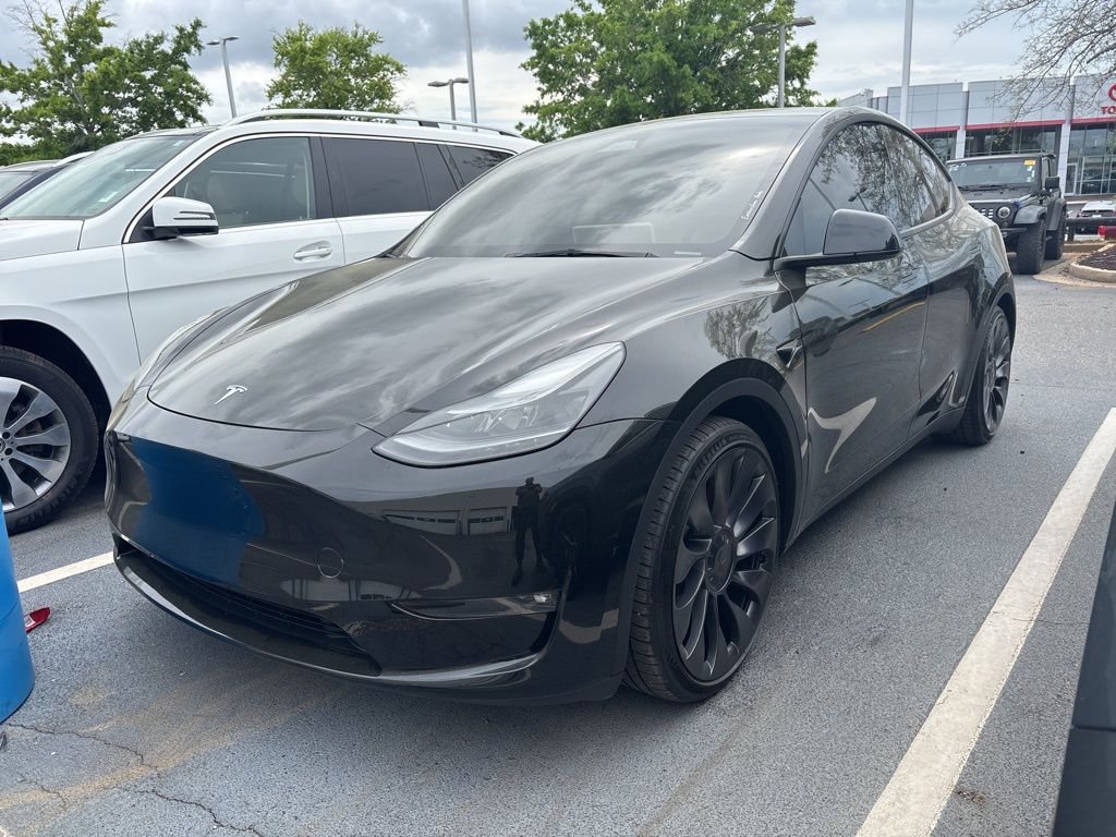 Solid Black 2023 Tesla Model Y Performance AWD SUV / Crossover All-Wheel Drive 1-Speed Automatic
