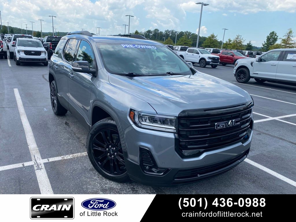 Gray (Satin Steel Metallic) 2022 GMC Acadia SUV / Crossover Front-Wheel Drive 9-Speed Automatic