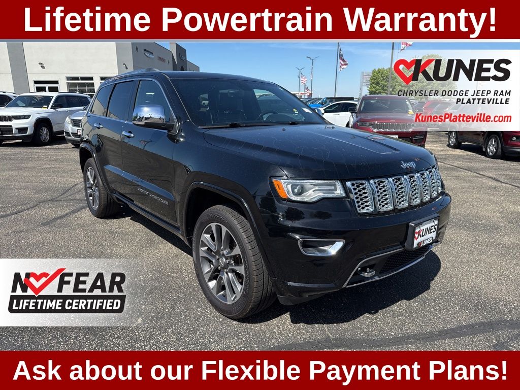 Diamond Black Crystal Pearlcoat 2018 Jeep Grand Cherokee SUV / Crossover Four-Wheel Drive 8-Speed Automatic