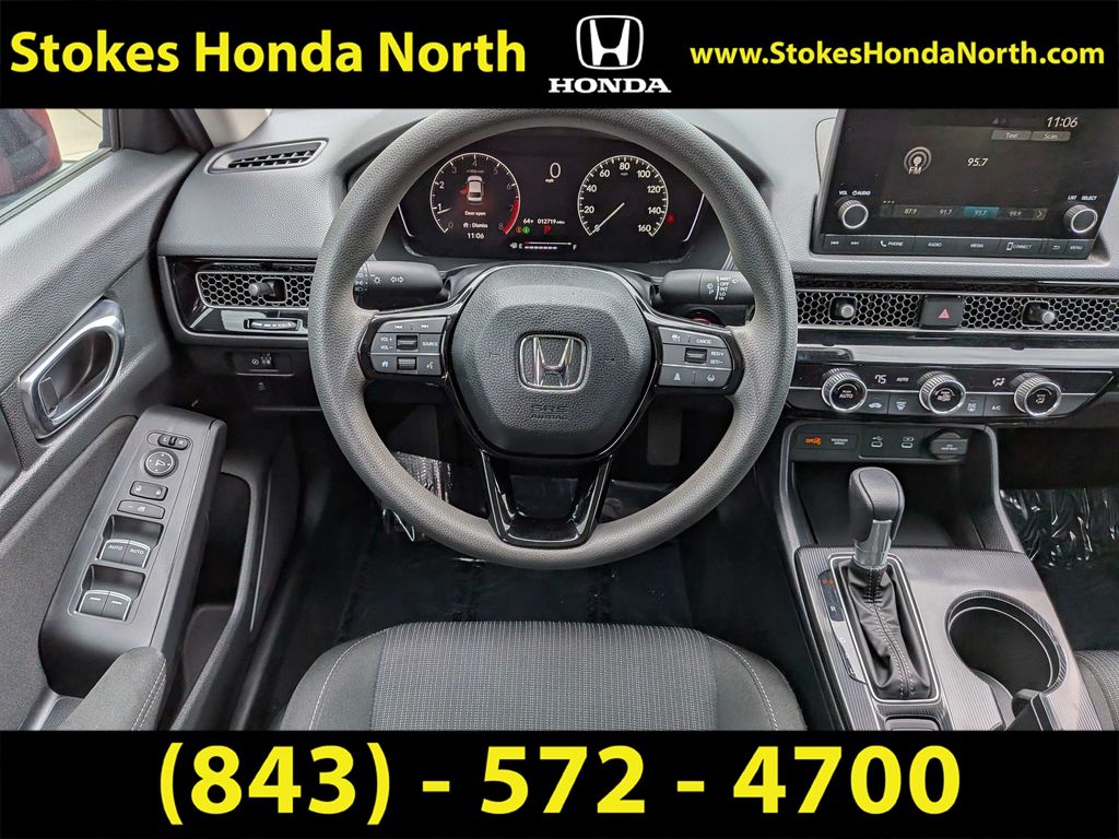 2025 Honda Civic LX Red at Stokes Honda North