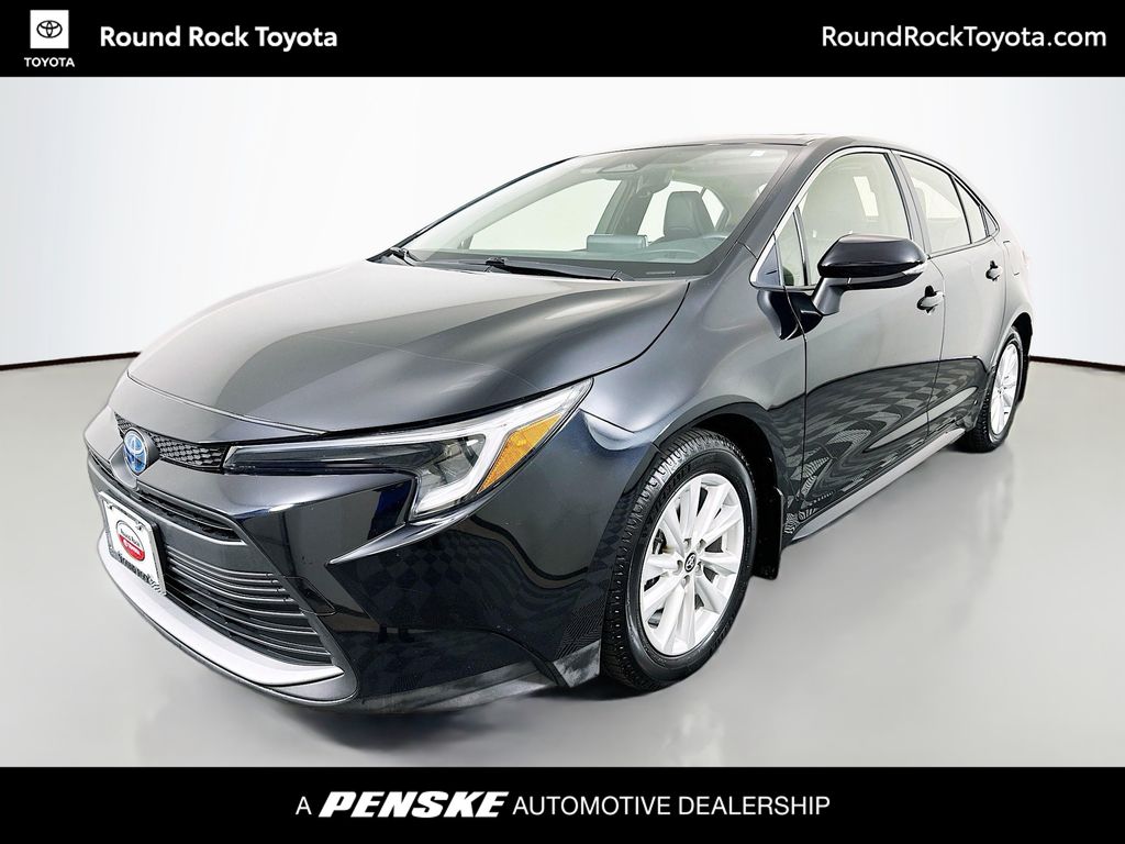 Midnight Black Metallic 2024 Toyota Corolla Hybrid Sedan Front-Wheel Drive Continuously Variable Transmission