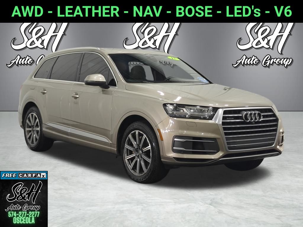 Brown (Carat Beige Metallic) 2017 Audi Q7 SUV / Crossover All-Wheel Drive 8-Speed Automatic