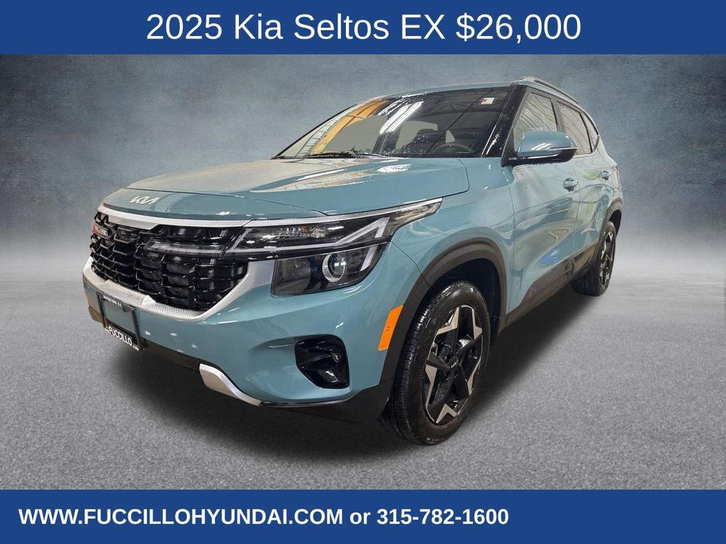 Pluton Blue 2025 Kia Seltos EX AWD SUV / Crossover All-Wheel Drive Continuously Variable Transmission