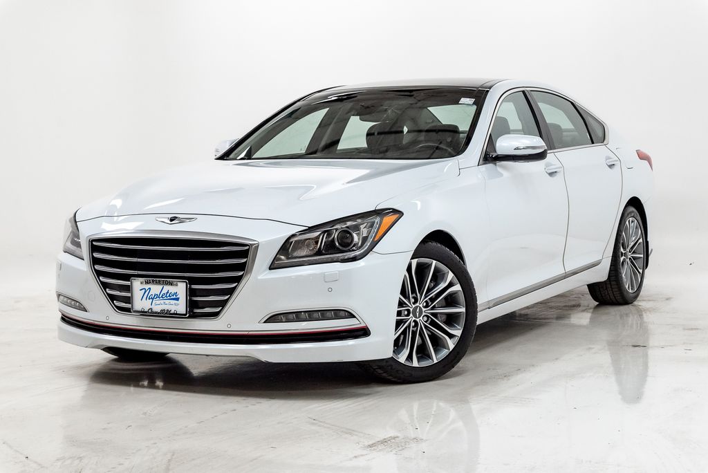 Casablanca White 2016 Hyundai Genesis Sedan 8-Speed Automatic