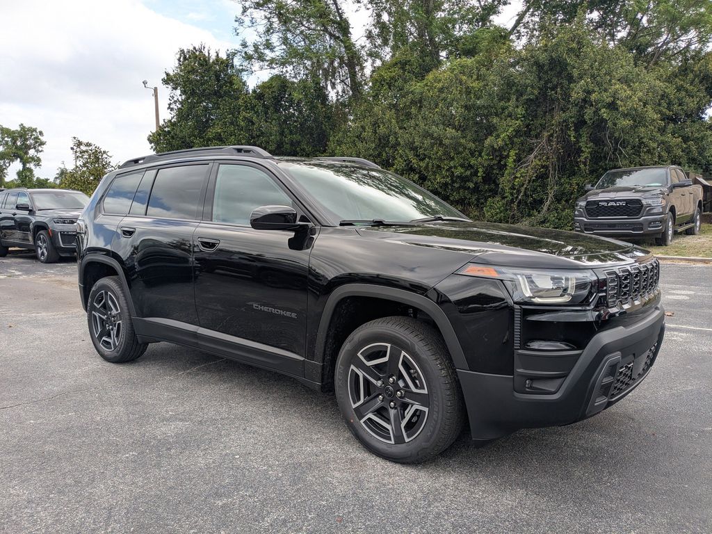 Diamond Black Crystal Pearlcoat 2026 Jeep Cherokee Laredo 4WD SUV / Crossover Four-Wheel Drive Continuously Variable Transmission
