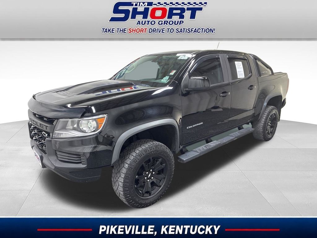 Black 2021 Chevrolet Colorado ZR2 Crew Cab 4WD Pickup Truck Four-Wheel Drive 8-Speed Automatic