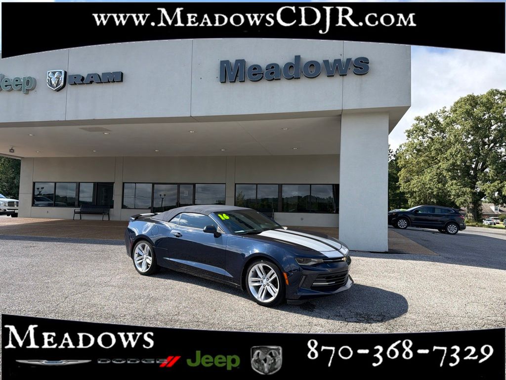 Blue Velvet Metallic 2016 Chevrolet Camaro Convertible Rear-Wheel Drive 8-Speed Automatic