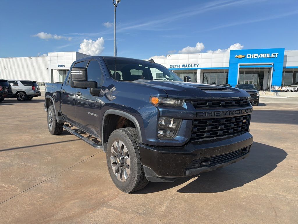 Northsky Blue Metallic 2022 Chevrolet Silverado 2500HD Custom Crew Cab 4WD Pickup Truck Four-Wheel Drive 6-Speed Automatic