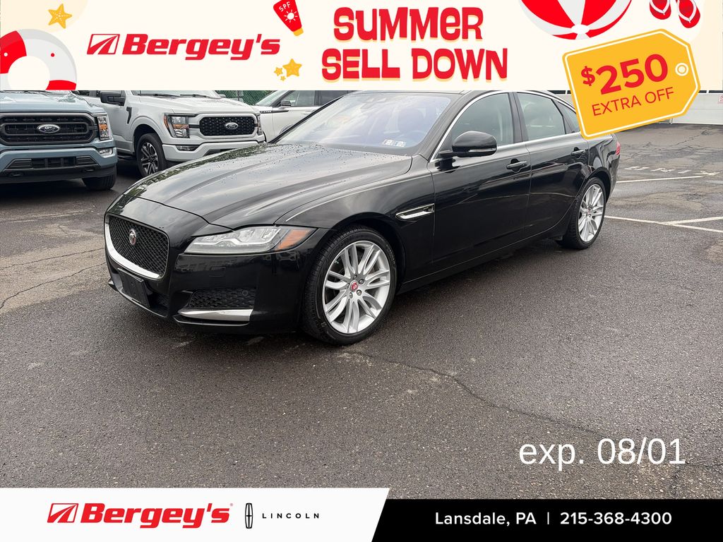 Blue 2017 Jaguar XF Sedan All-Wheel Drive 8-Speed Automatic