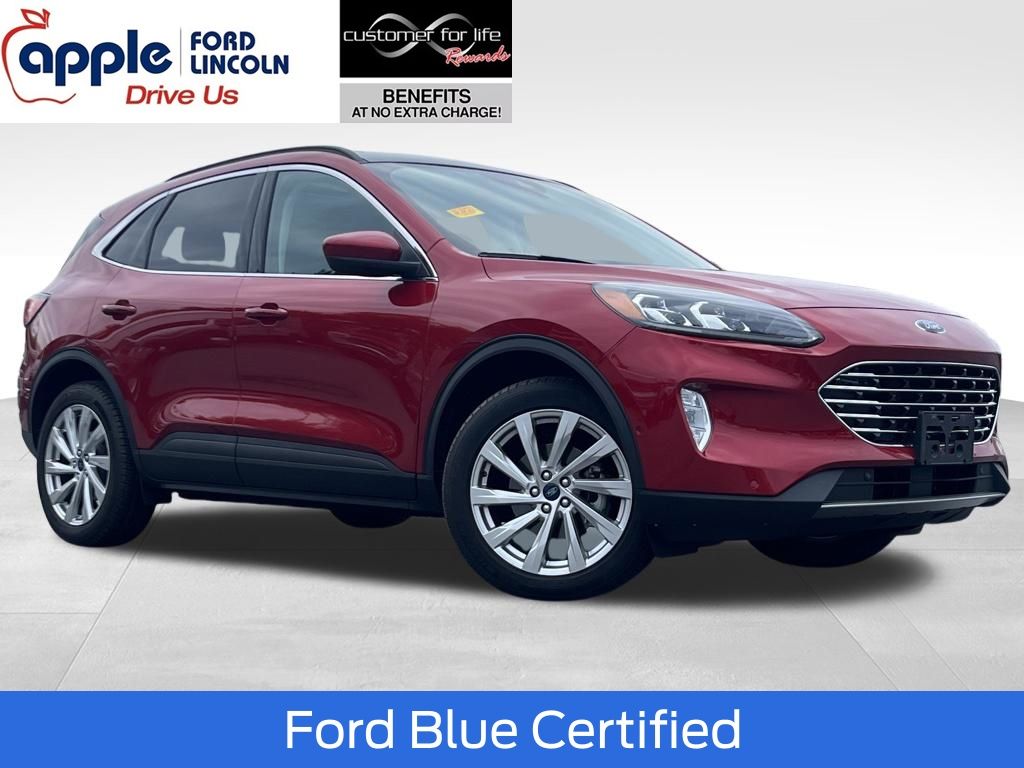 Red 2021 Ford Escape Titanium AWD SUV / Crossover All-Wheel Drive 8-Speed Automatic