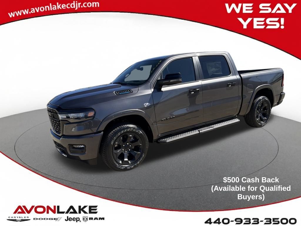 2026 RAM 1500 Big Horn Crew Cab 4WD Gris (Granite Crystal Metallic Clearcoat) Camioneta Todo terreno 8 velocidades Automática