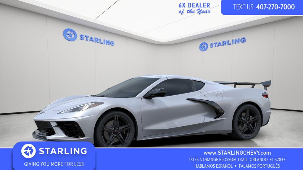 Blade Silver Metallic 2026 Chevrolet Corvette Coupe Rear-Wheel Drive 8-Speed Dual Clutch