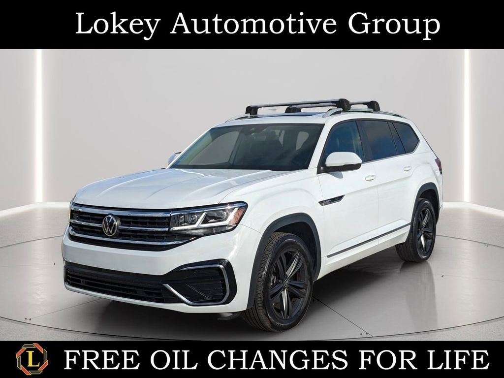 Pure White 2022 Volkswagen Atlas V6 SEL R-Line 4Motion SUV / Crossover All-Wheel Drive 8-Speed Automatic