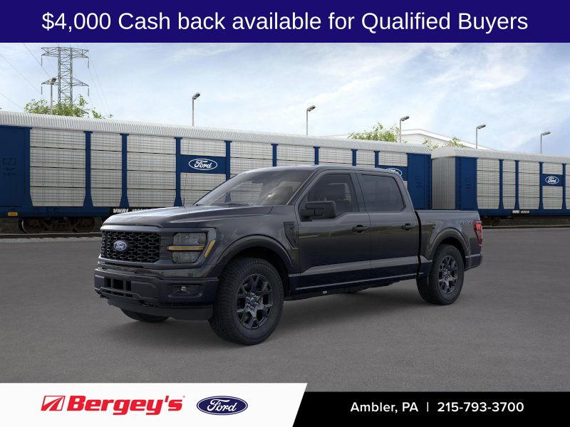 Agate Black Metallic 2026 Ford F-150 Pickup Truck Four-Wheel Drive Automatic