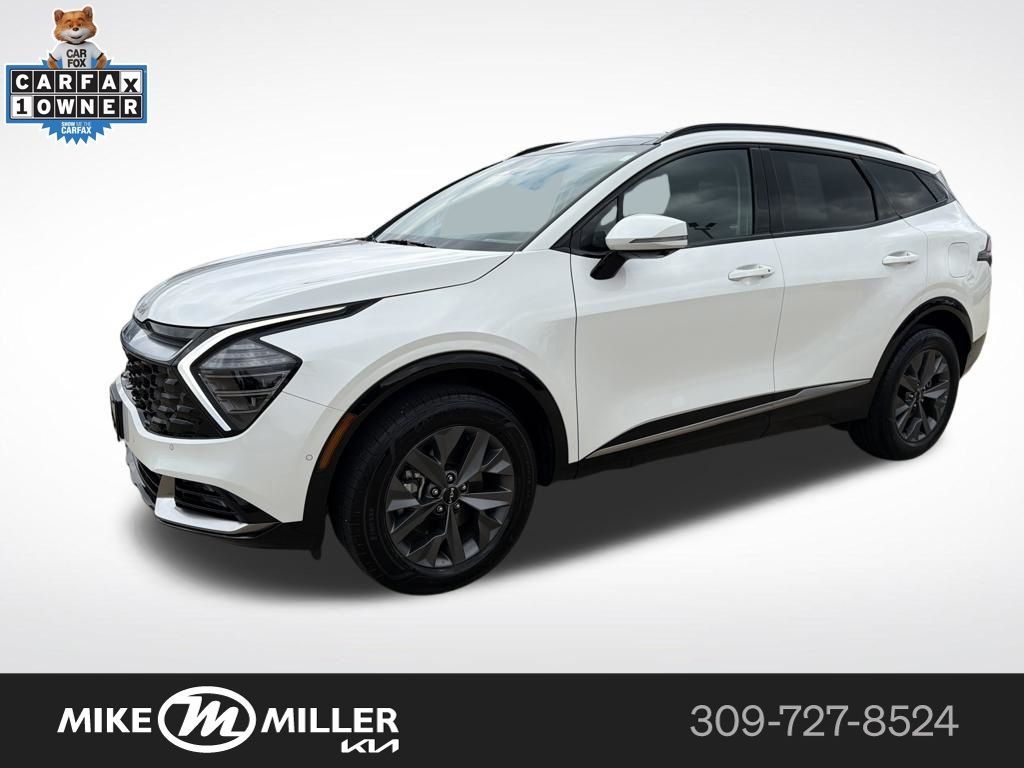 Snow White Pearl 2025 Kia Sportage Hybrid SX-Prestige AWD SUV / Crossover All-Wheel Drive 6-Speed Automatic