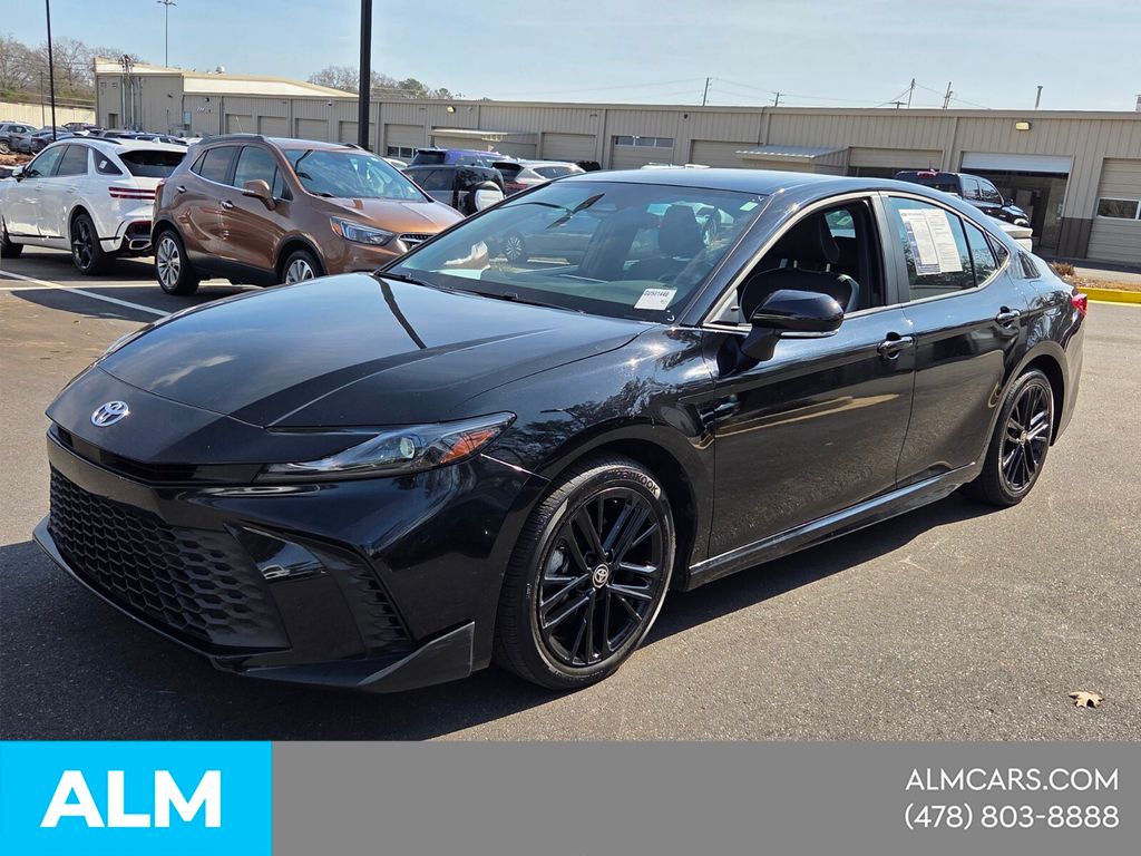 Black 2025 Toyota Camry Sedan Front-Wheel Drive Continuously Variable Transmission