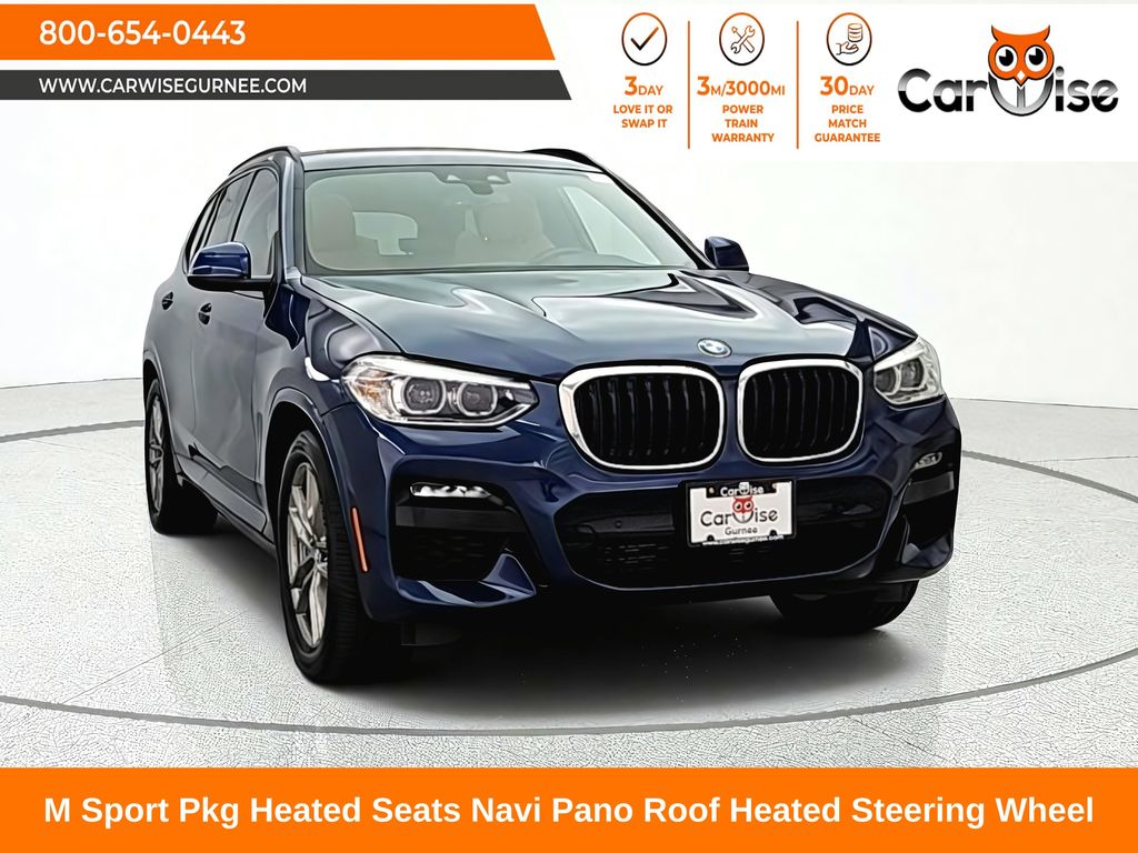 Blue 2021 BMW X3 SUV / Crossover All-Wheel Drive 8-Speed Automatic
