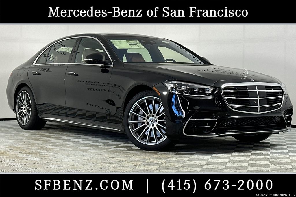 Obsidian Black Metallic 2026 Mercedes-Benz S-Class S 500 4MATIC Sedan All-Wheel Drive 9-Speed Automatic