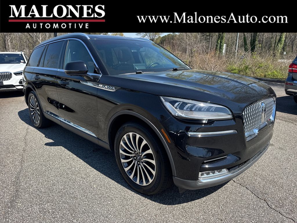 Infinite Black Metallic 2020 Lincoln Aviator SUV / Crossover Rear-Wheel Drive Automatic