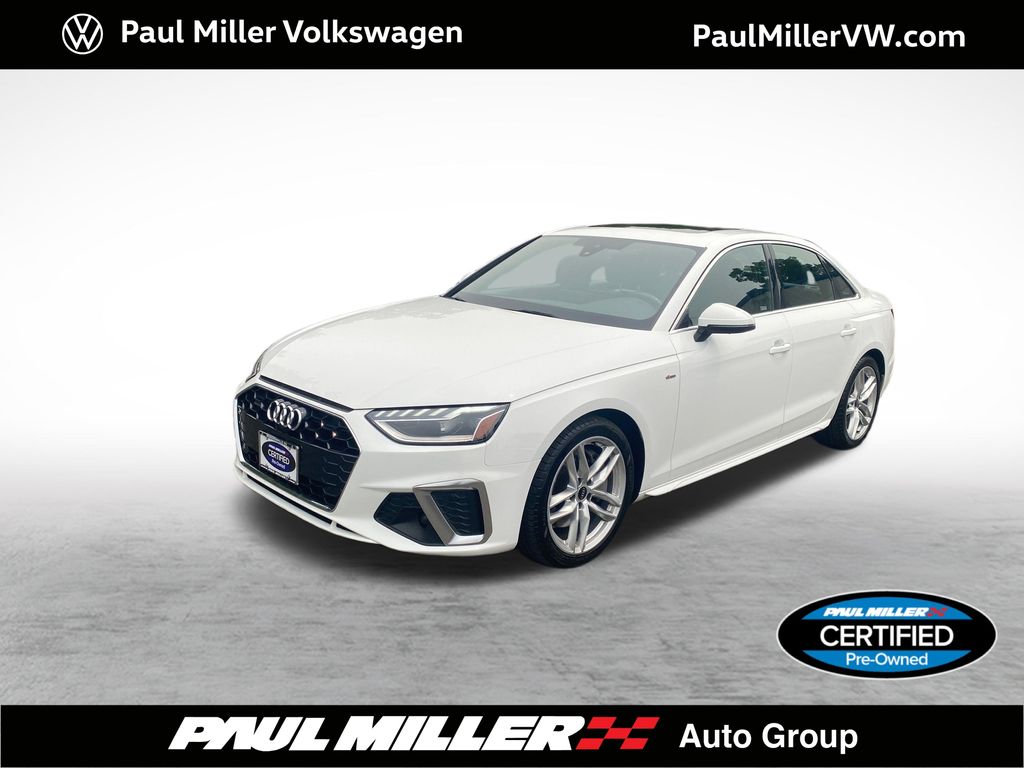 White 2022 Audi A4 Sedan All-Wheel Drive 7-Speed Automatic