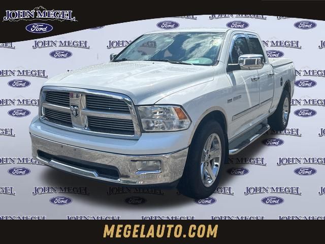 Bright White Clearcoat/Mineral Gray Metallic CC 2010 Dodge RAM 1500 Pickup Truck 4X2 5-Speed Automatic