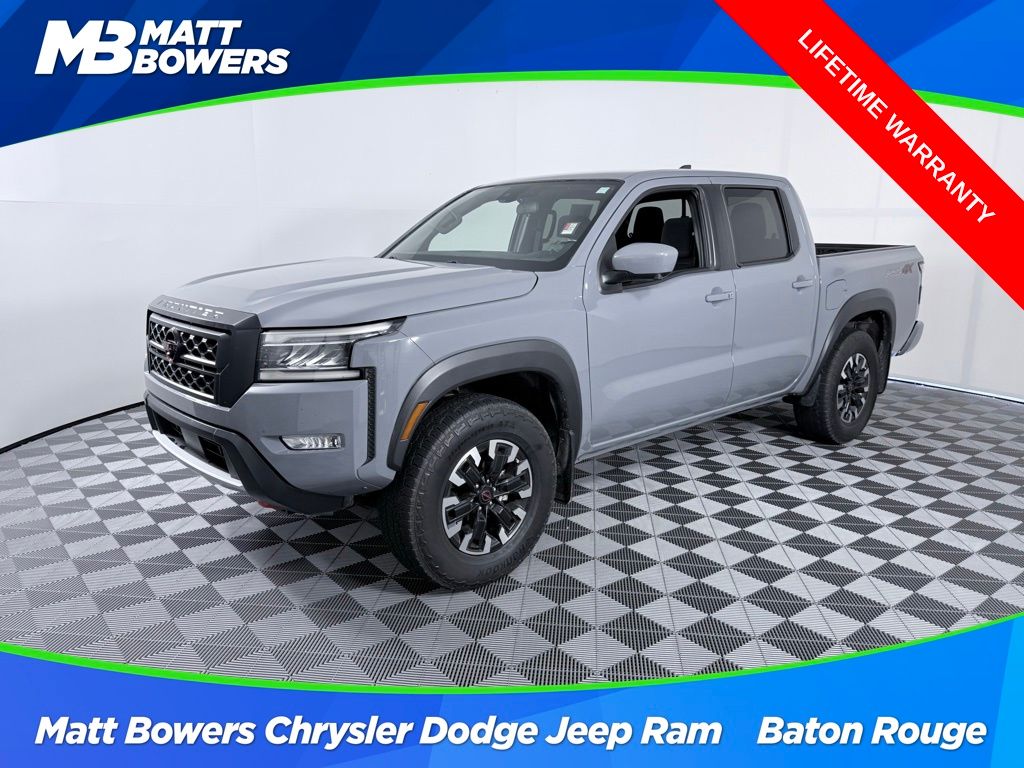 Boulder Gray Pearl 2022 Nissan Frontier Pickup Truck Four-Wheel Drive 9-Speed Automatic