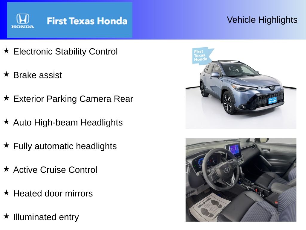 Used Car 2024 Toyota Corolla Cross  Hybrid Xse For Sale Under $35,000 In Austin, Texas