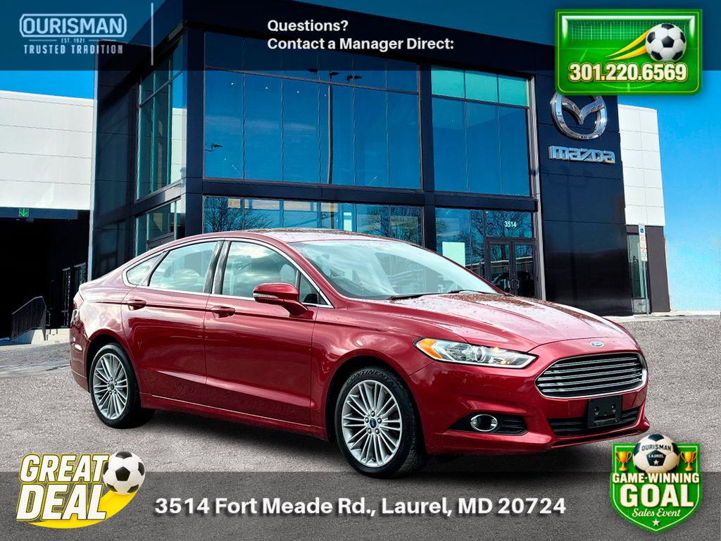Ruby Red Metallic 2014 Ford Fusion SE Sedan Front-Wheel Drive 6-Speed Automatic