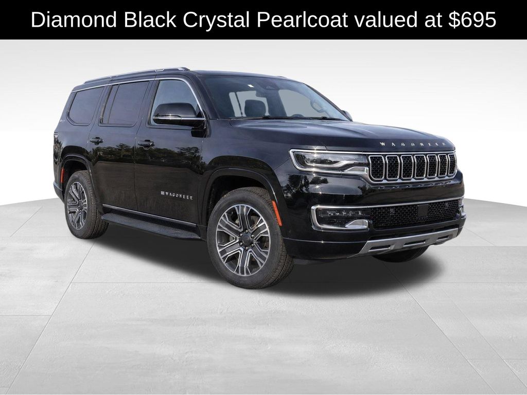 Diamond Black Crystal Pearlcoat 2024 Jeep Wagoneer SUV / Crossover Four-Wheel Drive 8-Speed Automatic
